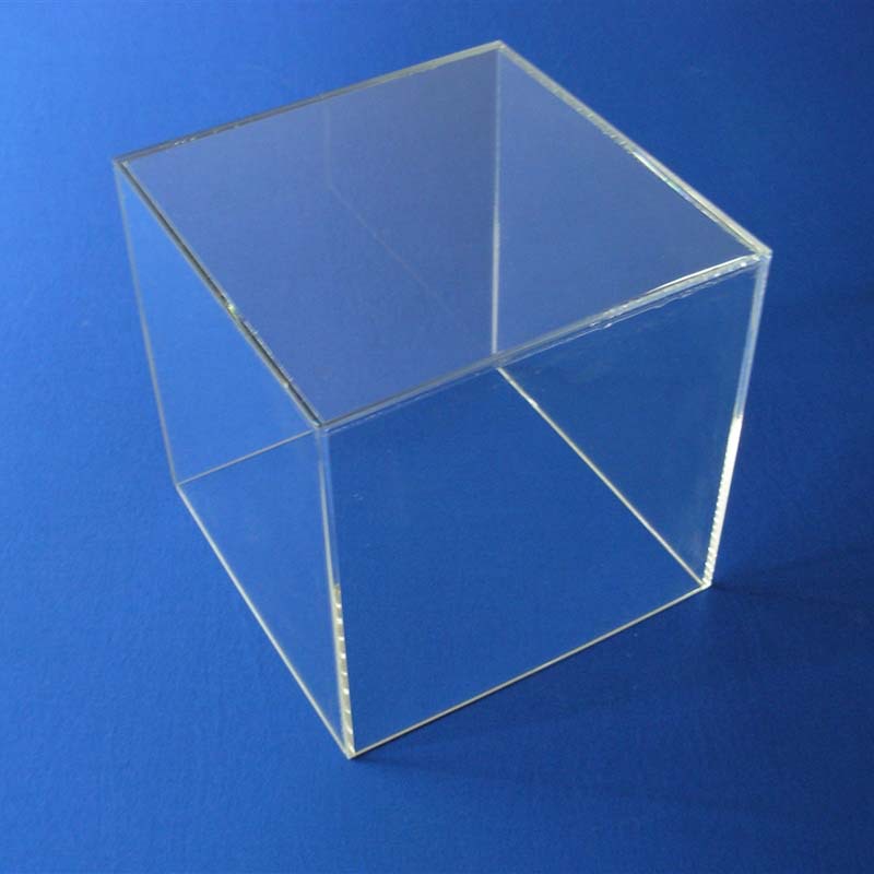 Clear Acrylic Customized Transparant Square Cube With Key And Lock
