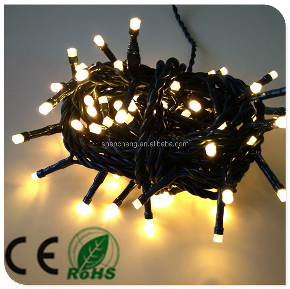 暖かい白ledストリングライト50リットルコントローラ付き屋内での使用ledクリスマスライトクリスマスの装飾のための、 街路灯仕入れ・メーカー・工場