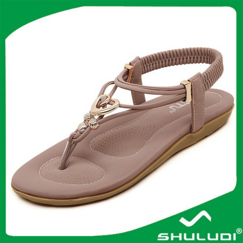 China factory wholesale fashion women flat thong sandals