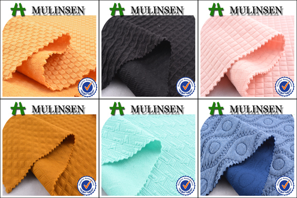 紹興mulinsen2015繊維新デザインのファブリックジャカードニットファブリック、 衣服のためのジャカードは、 編物問屋・仕入れ・卸・卸売り