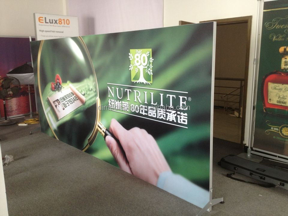 Dm Aluminum 6063t5 Tension Fabric Banner Stand Folding Panel