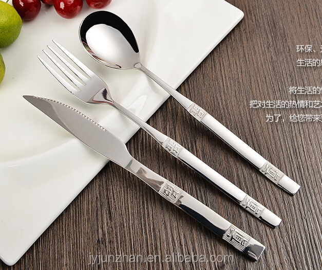 韓国のステンレス鋼付きステーキナイフ高いミラーポリッシュと低価格仕入れ・メーカー・工場