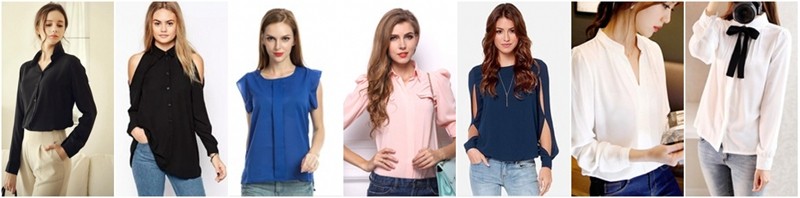 5色ワークウエア2015女性シャツシフォンblusas femininasトップスエレガントレディースフォーマルオフィスブラウスプラスサイズxxl仕入れ・メーカー・工場