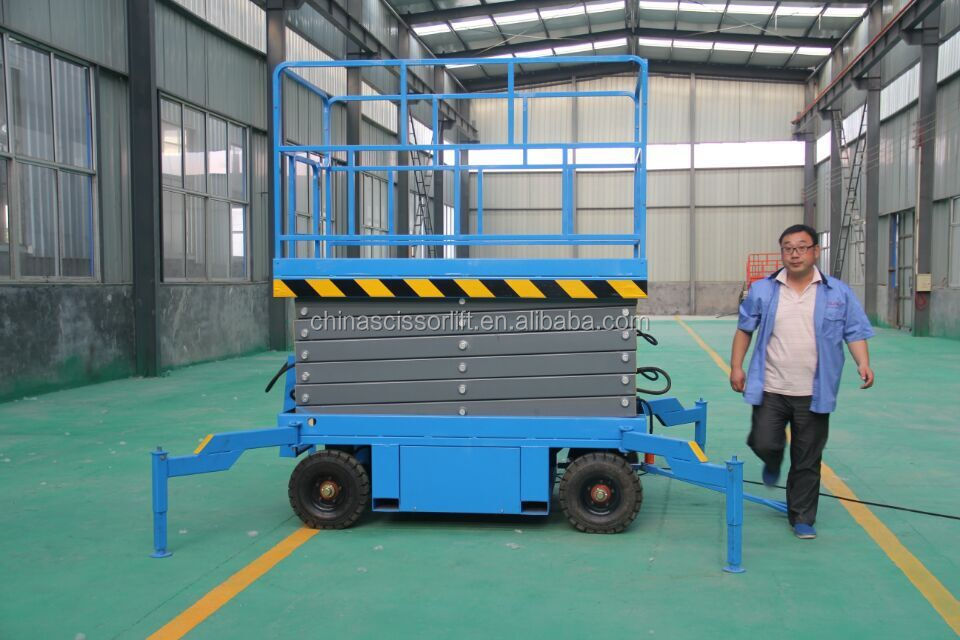 10M Mobile Electric Scissor Lift/Hydraulic Scissor Lift Platform