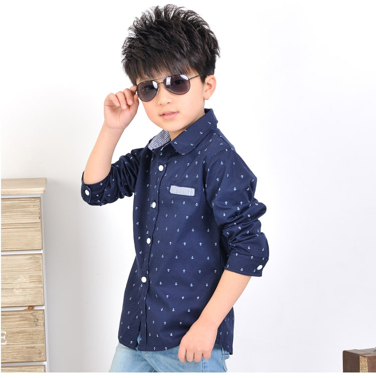 新しいスタイルhighqualityv- 首の長い袖の男の子の- シャツ仕入れ・メーカー・工場
