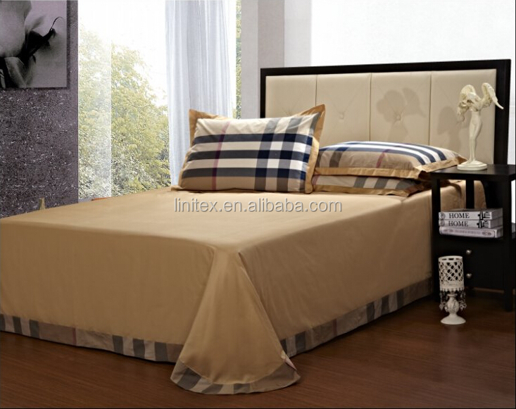 綿糸染めチェック熱い販売のベッドシート、 のキルト、 寝具セット問屋・仕入れ・卸・卸売り