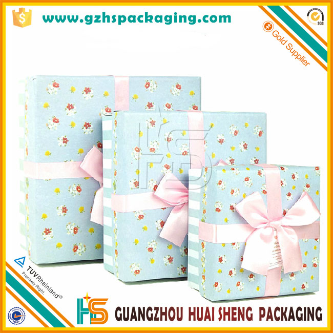wholesale custom high quality large square gift boxes