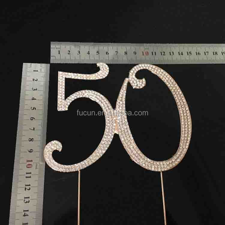 Number 50 cake topper