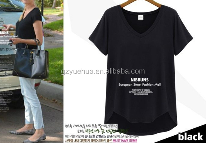 2014年t- シャツヨーロッパで女性のメスt- シャツ短い- 長袖夏の衣類問屋・仕入れ・卸・卸売り
