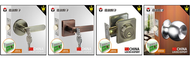 中国2016新しいレバーロック簡単にインストールセキュリティドアハンドルロック黄色青銅とアルミドアハンドル 問屋・仕入れ・卸・卸売り