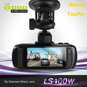 100% Original car Camera DOD LS400W Car DVR Recorder with 2.7 169 Widescreen Display 140 Degree Wide View Angle FULL HD 1080P 8
