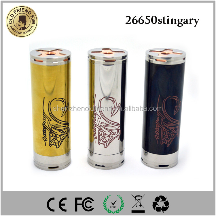 2014 Infinite Mechanical Mod 18650&26650 Black Red Copper Stingray Mod&Stingary X mod