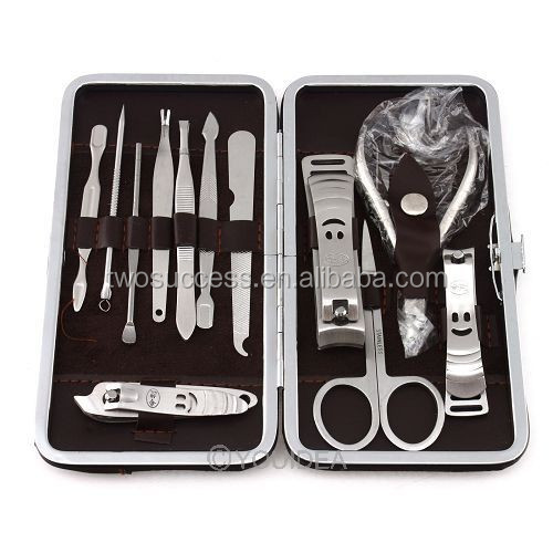 12pcs professional girls mini nail men manicure pedicure set