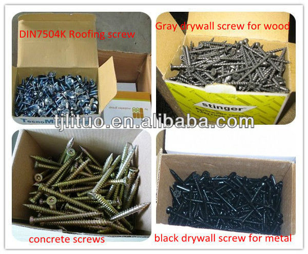 bugle head black phosphated fine thread self tapping drywall screws