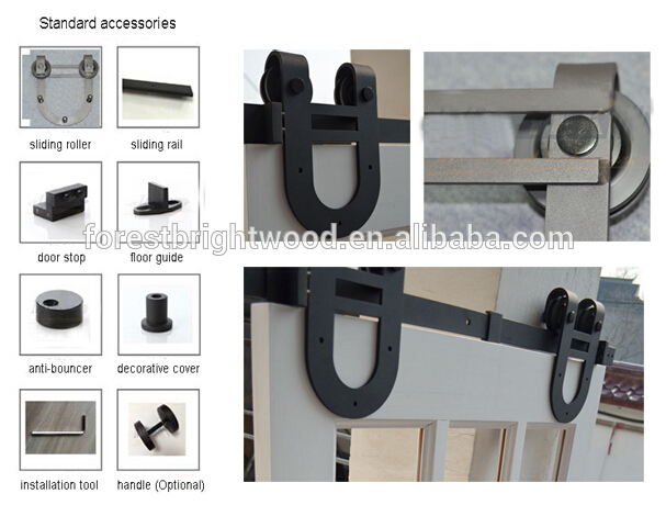 Barn wood sliding door hardware