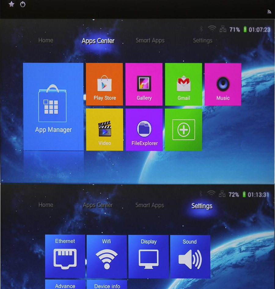 安価な小型プロジェクターrk3128クアッドコアandroid4.41g/8gledプロジェクターwifiとbluetooth付き仕入れ・メーカー・工場