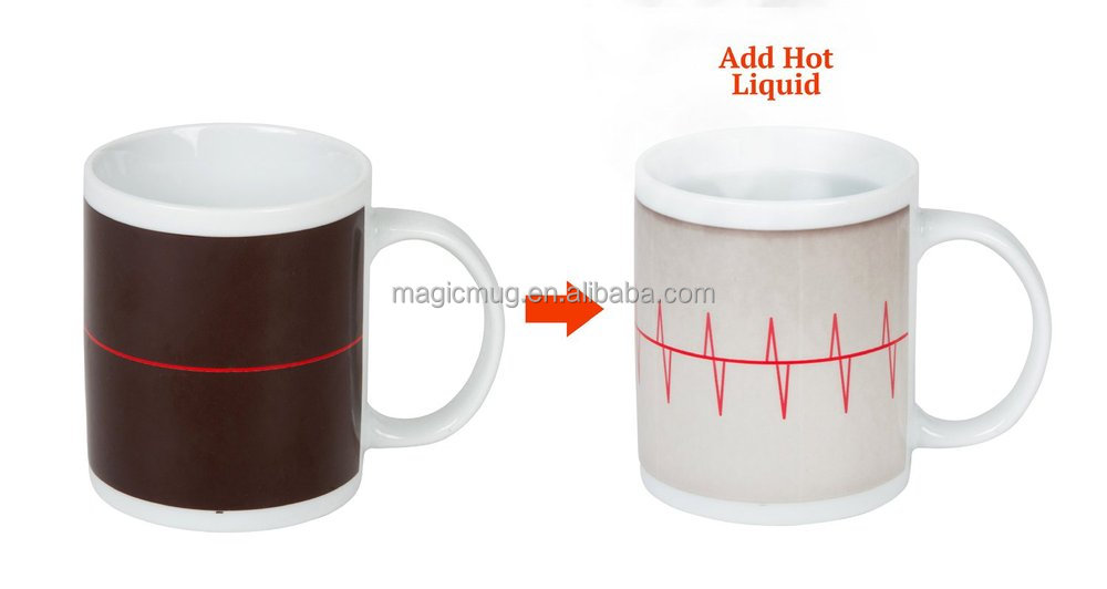 中国製卸売を変える魔法の色創造カップカスタム印刷、 コーヒーマグカップ仕入れ・メーカー・工場