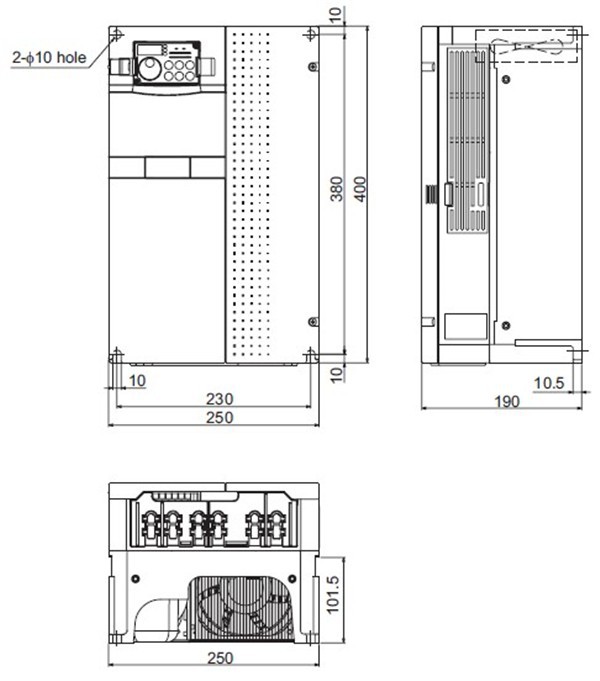 FR-A720-22K dimensions