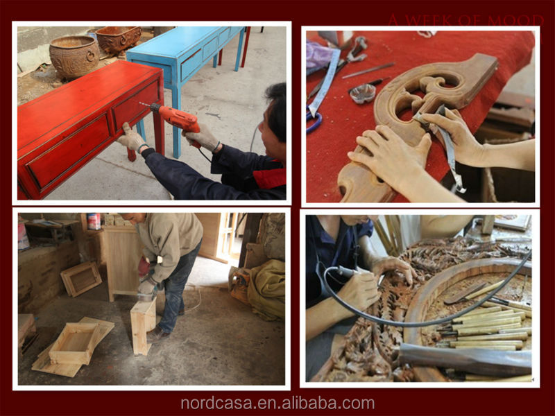 アンティーク素朴なリサイクル木材のダイニングテーブル仕入れ・メーカー・工場