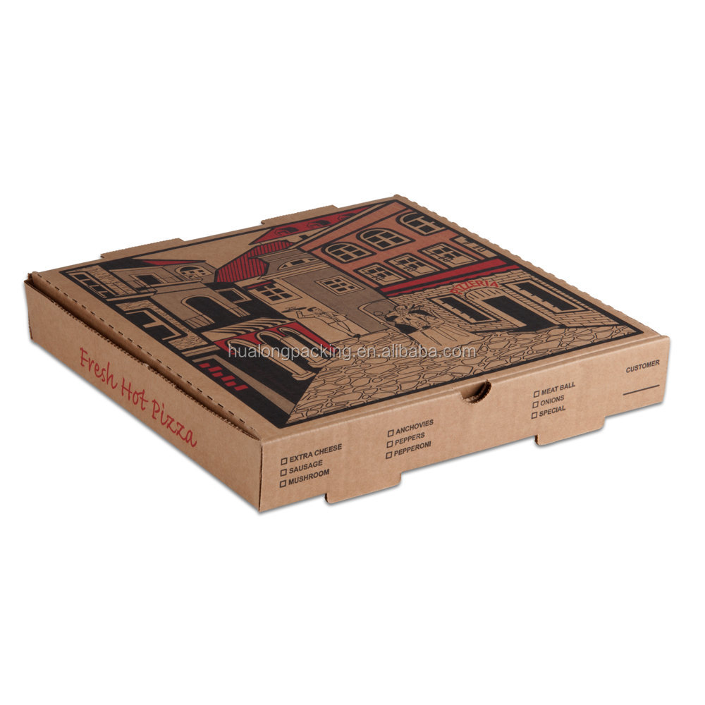 Custom corrugated pizza boxes for sale