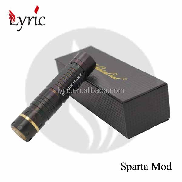 Newest SS black mechanical mod 26650 Sparta mod