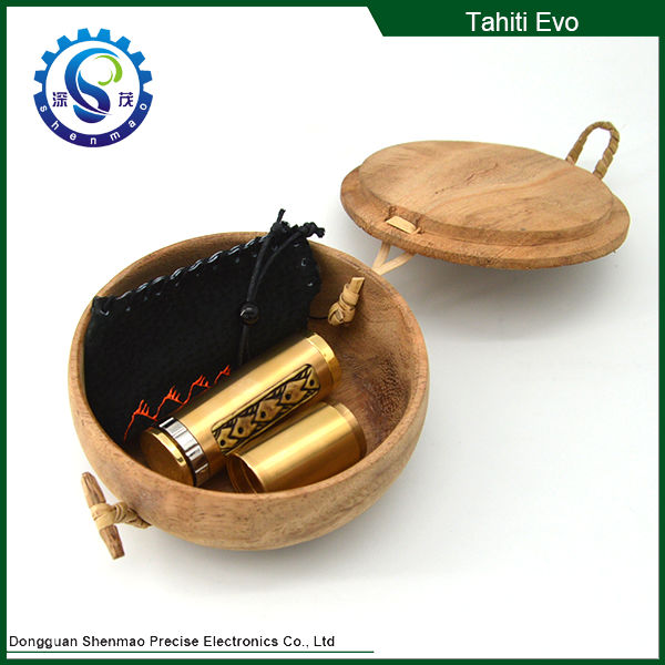Wholesales ecig 1:1 clone Tahiti Evo mod brass mechanical Tahiti mod