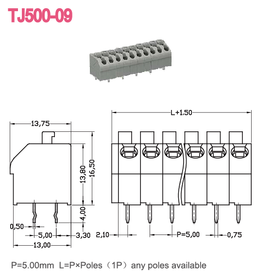 複列5.00ミリメートルターミナル300v10atermin仕入れ・メーカー・工場