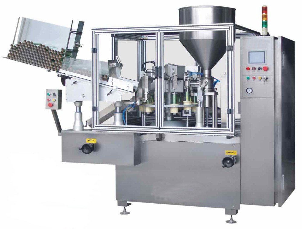 tooth paste ointment pipe filling sealing making machine