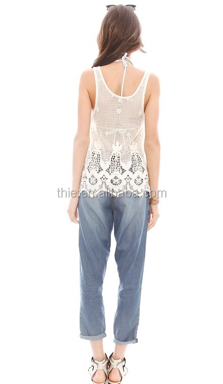 2015 new hot sale lace CROCHET pattern design OFF SHOULDER woman dress問屋・仕入れ・卸・卸売り