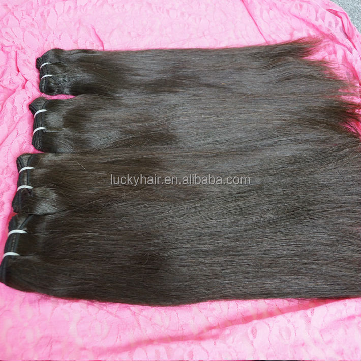 工場卸売4a5a6a未処理の人間の毛髪のよこ糸高品質在庫でブラジルの髪織り問屋・仕入れ・卸・卸売り