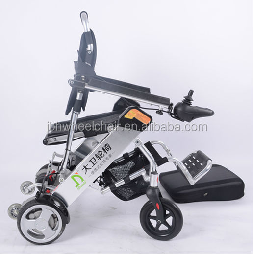 Folding lightweight power wheelchair with lithium battery
