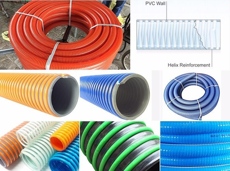 3 Inch High Pressure Water Pump Helix Plastic Type Pvc Flexible
