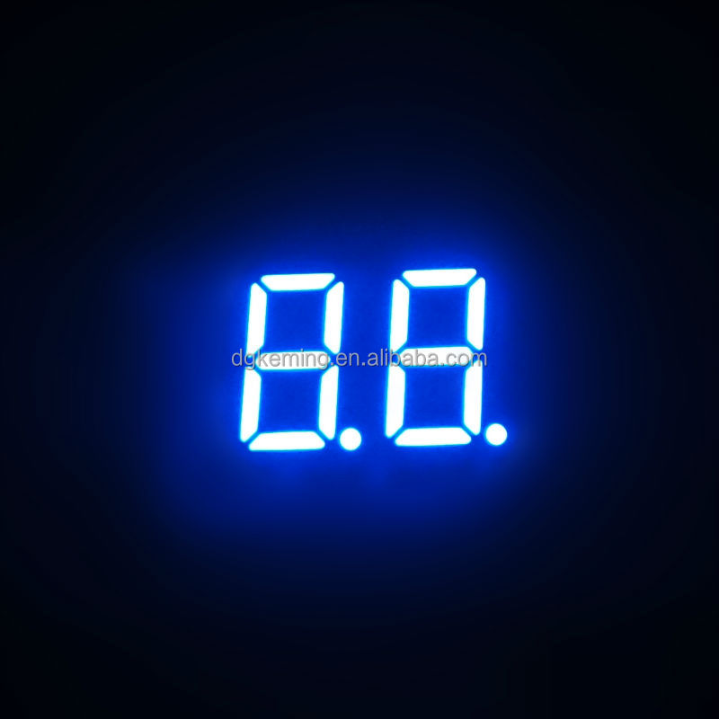 7 segment led display 0.36 inch digital 2 digit 0.36inch blue