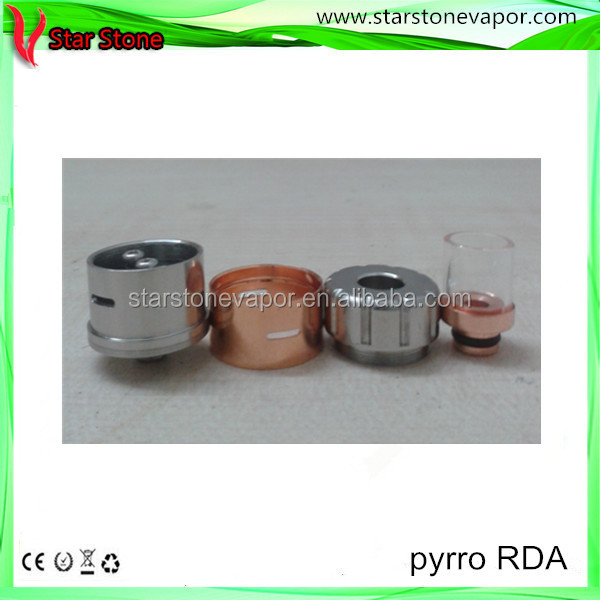 Starstone 2014 New design pyrro rda clone atomizer ecig 1:1 clone pyrro atomizer