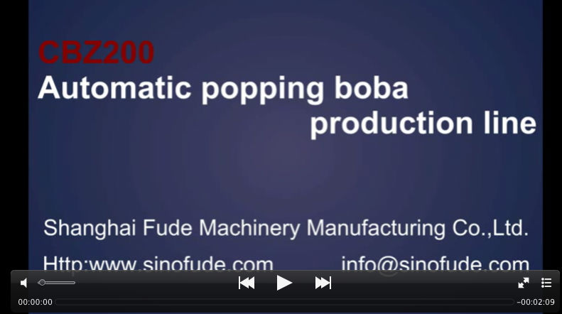 Automatic popping boba production line