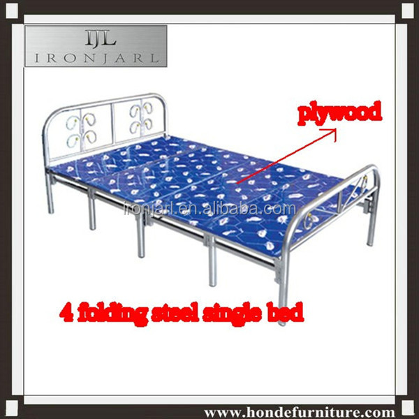 良い品質の10脚折り畳み式の金属シングルベッドルーム用ベッド仕入れ・メーカー・工場