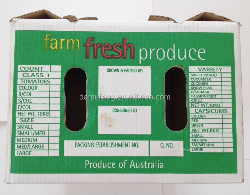 オーストラリア新鮮なフルーツ包装カートン紙包装ボックスメキシコ野菜梱包仕入れ・メーカー・工場