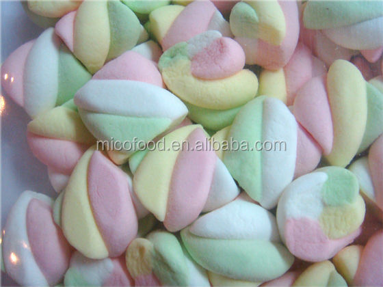 mini colored twist marshmallow