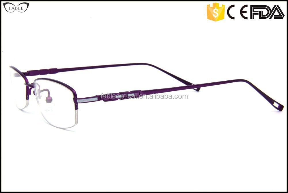 New designer prescription Titanium rimless eyeglass frames