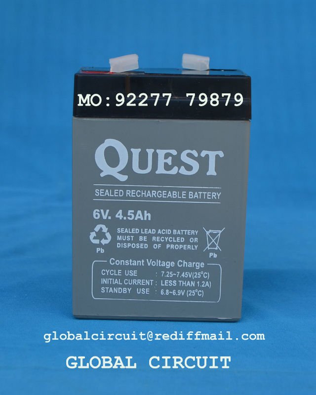 Weighing Scale Battery Buy 6v 4.5ah Rechargeable Battery Product on