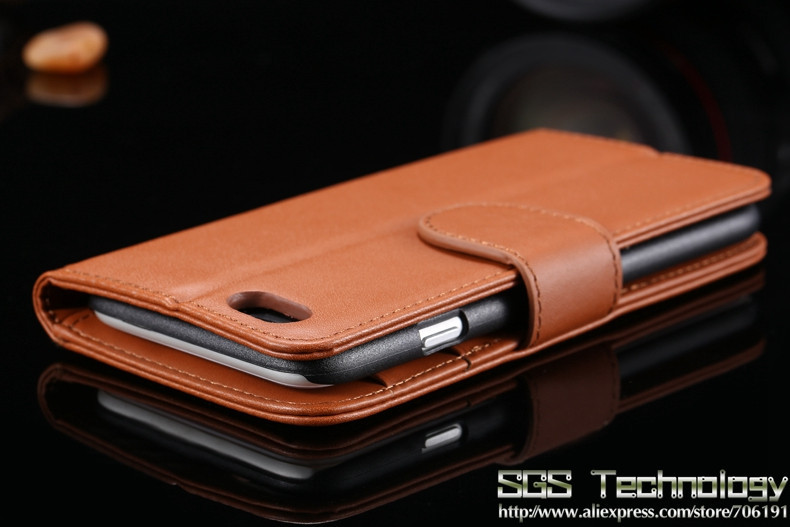 Top Quality Leather Case For Apple Iphone 6 4.7'' Wallet Stand Photo Card Holder Mobile Phone