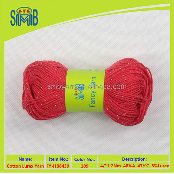 skeins50gルーレックス混綿混紡糸アクリル手編みのための問屋・仕入れ・卸・卸売り