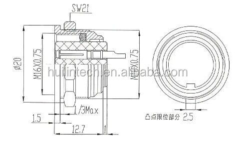 防水i p655ピン航空メスプラグソケットコネクタ仕入れ・メーカー・工場