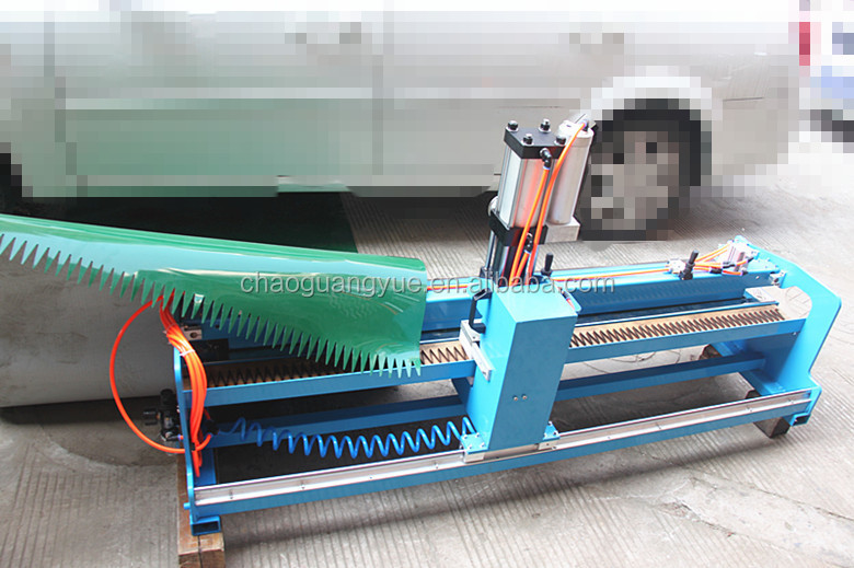 portable pvc/pu conveyor belts finger punch machine with free utype cutter