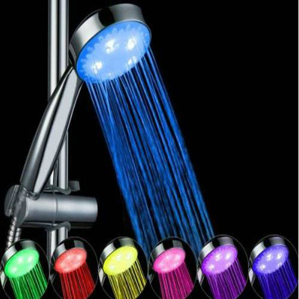 虹色 の 水 が 出る! LED レインボー 簡易 シャワー ヘッド 電源 不要 水量 変化 タイプ 華麗な虹色! レインボー シャワーヘッド LED 発光 変色 電池・電源不要!問屋・仕入れ・卸・卸売り