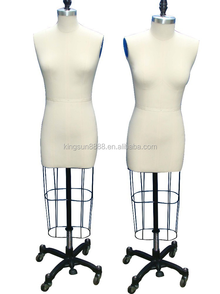 Female mannequin adjustable dress stand