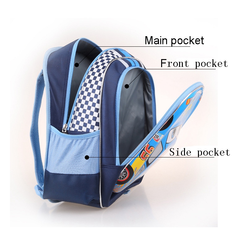 Fast Production Hot Sell Promotional New Pattern Cars School Bag