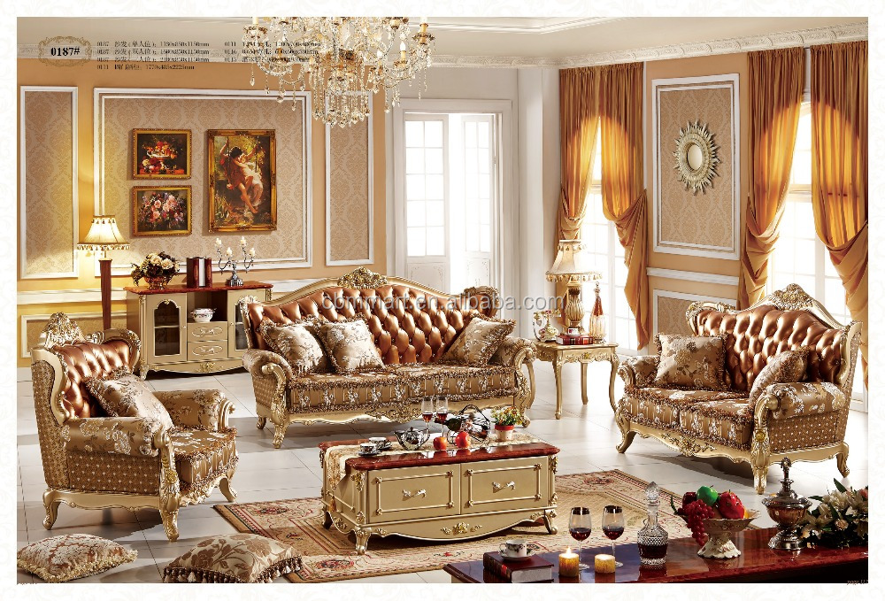 Euroean stijl woonkamer meubels bank, turkije klassieke woonkamer ... Woonkamer klassiek banken