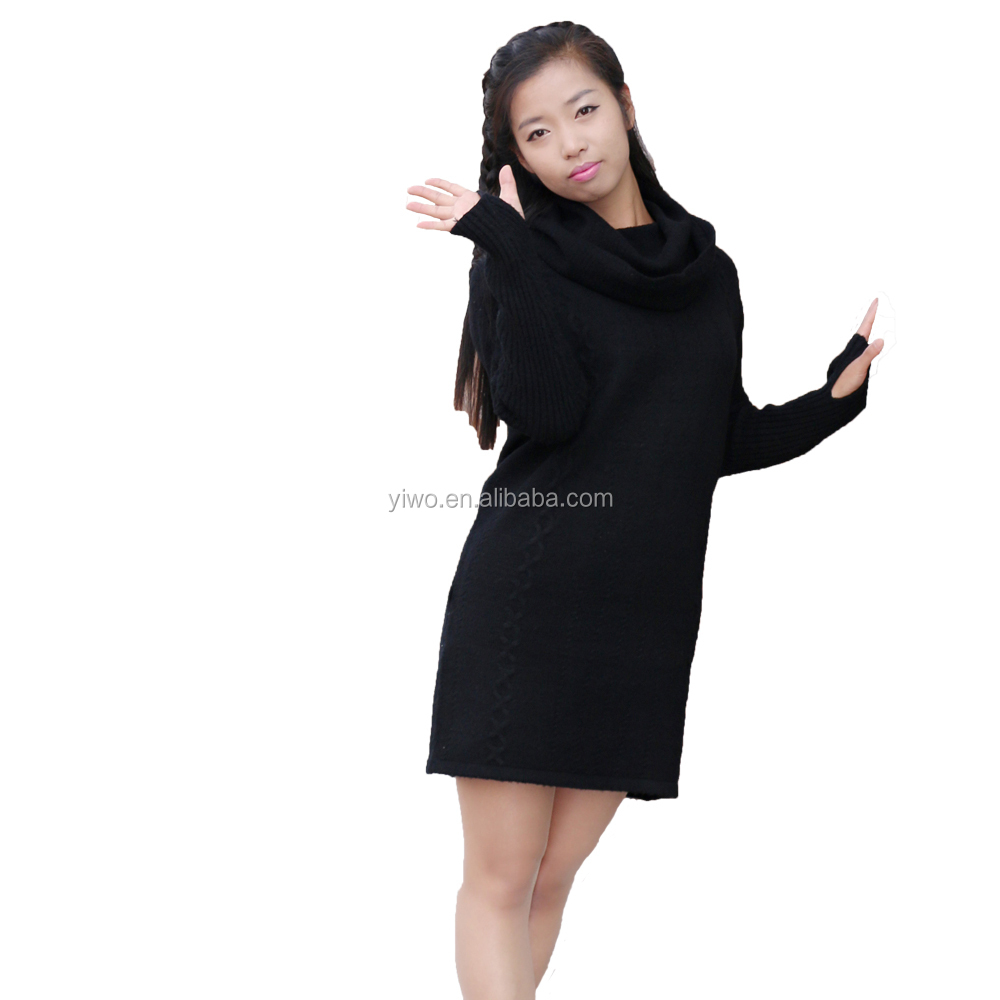 黒女性のセーターのウールのドレス仕入れ・メーカー・工場