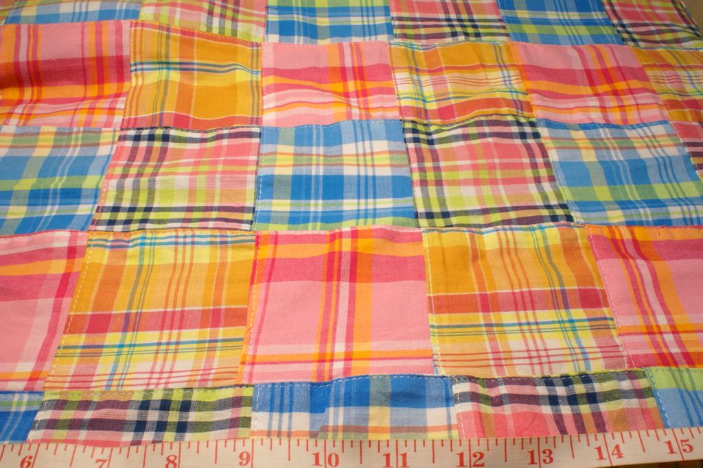 Patchwork Madras Fabric & Madras Plaids